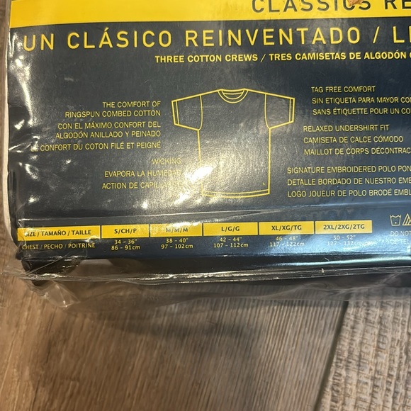 Polo Ralph Lauren Men's Classic Undershirt 3 Pack - Picture 5 of 6